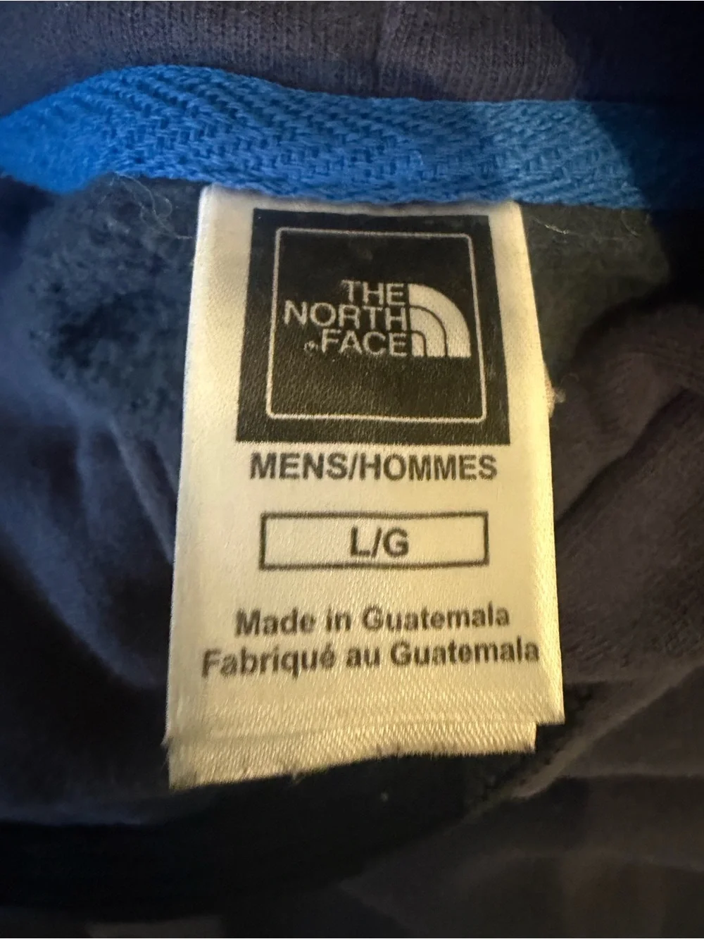 The North Face Navy Pullover Hoodie with Blue Trim